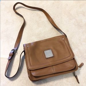 Tignanello Brown Leather Crossbody Bag